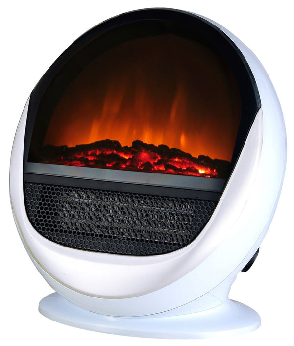 Elektrischer Bodenofen Flammeneffekt 1500 W Chemin'Arte Pop Fire Weiß online