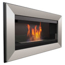 Camino a Bioetanolo da Parete 88x51 cm Flig Las Vegas Satinato Con Vetro