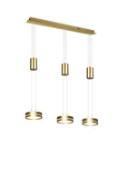 Faretto da Interno a led in Alluminio Ottone Satinato