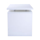 Tavolino da Salotto in Legno MDF Bianco Opaco 77x40x44 cm 