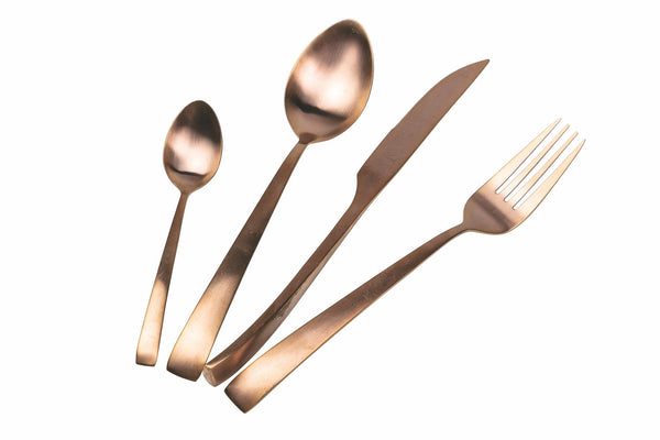 Service-Set Besteck 24-teilig aus mattiertem Kupferstahl Villa d'Este Home Tivoli Park Avenue online