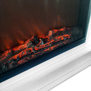 Camino Elettrico da Pavimento Effetto Fiamma 1500W Mya Bianco