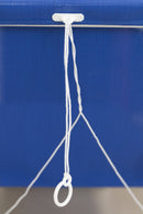 Lettino Prendisole da Giardino in Alluminio con Tettuccio Soriani Riccione Blu