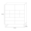 Libreria 1 Anta 2 Cassetti 131,6x35x147,2 cm in Truciolare Nobilitato Quercia e Ardesia