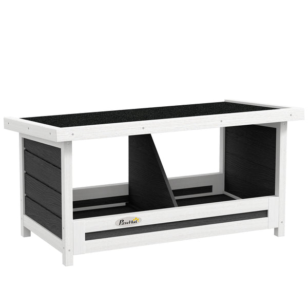 Nido per Galline 2 Aree con Base Rialzata e Tetto 66x37x34 cm in Legno e Bitume acquista