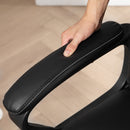 Sedia Operativa da Ufficio Reclinabile in Pelle PU Nero  