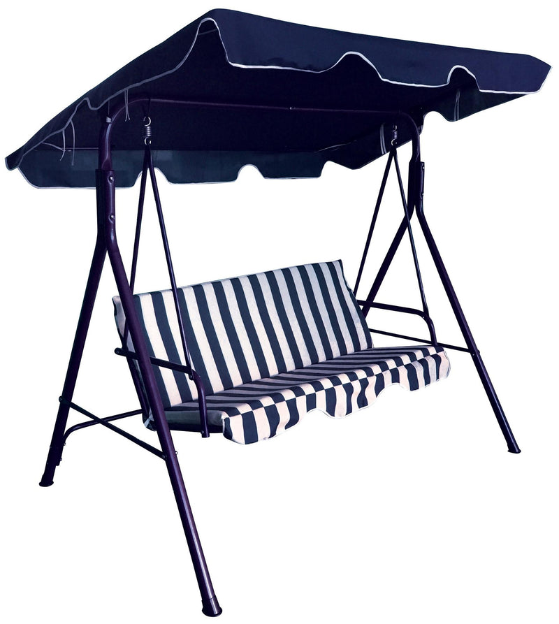 Dondolo da Esterno Giardino 3 Posti Blu Bertozzi Sorrento