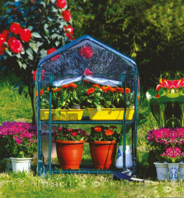 Bertozzi Gartengewächshaus aus Metall und PVC 2 Böden prezzo