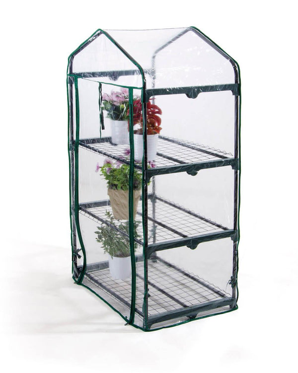 Gartengewächshaus aus Metall und PVC 3 Bertozzi-Regale prezzo