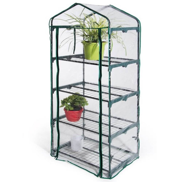 Gartengewächshaus aus Metall und PVC 4 Bertozzi Regale online