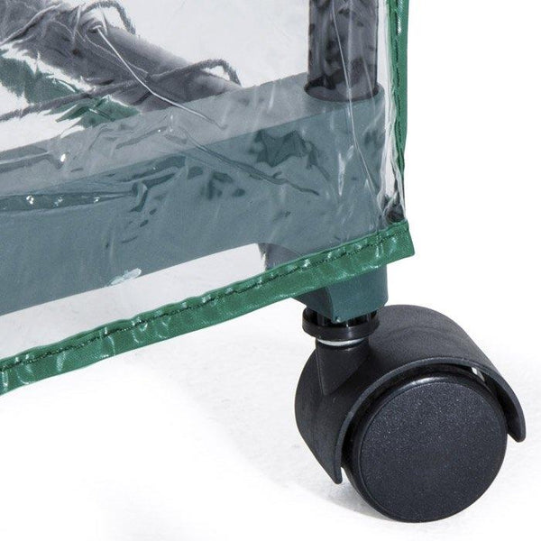 online Gartengewächshaus aus Metall und PVC 4 Regale mit Bertozzi-Rädern