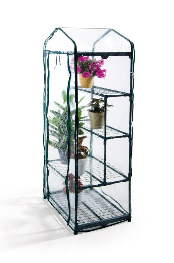 prezzo Gartengewächshaus aus Metall und PVC 2+2 Bertozzi Regale