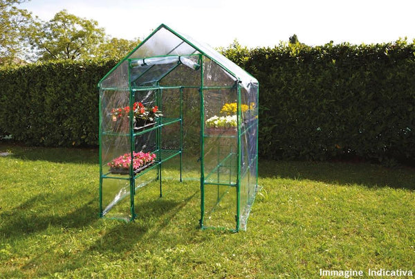 Gartengewächshaus aus Metall und PVC 6 Bertozzi-Regale prezzo