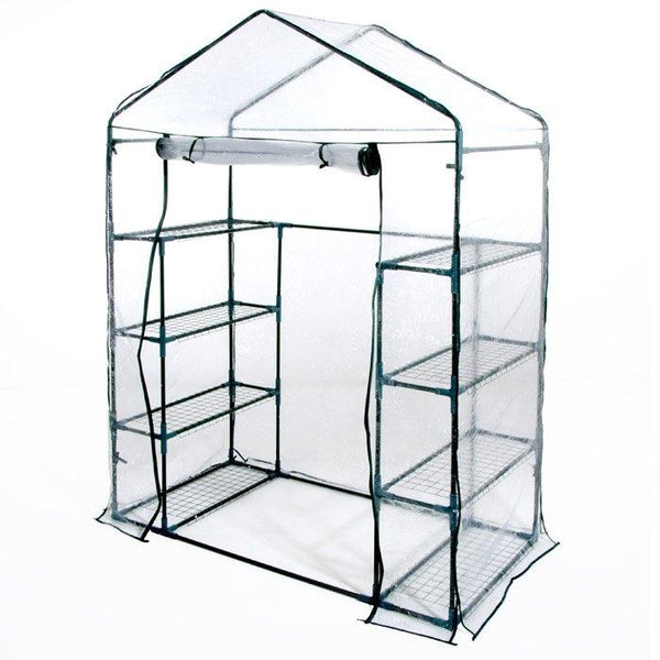 Gartengewächshaus aus Metall und PVC 8 Regale Bertozzi online