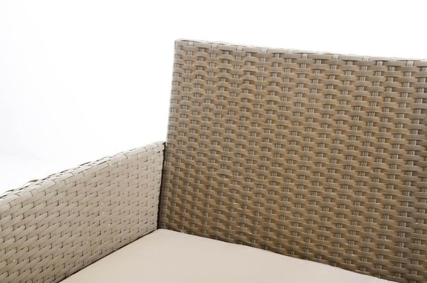 online Garden Lounge Set Sofatisch und 2 Sessel aus Polyrattan Tortora Ecru Bertozzi Caprera