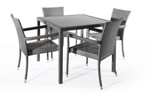 Gartentisch aus Polyrattan und Polywood Bertozzi Lampedusa prezzo