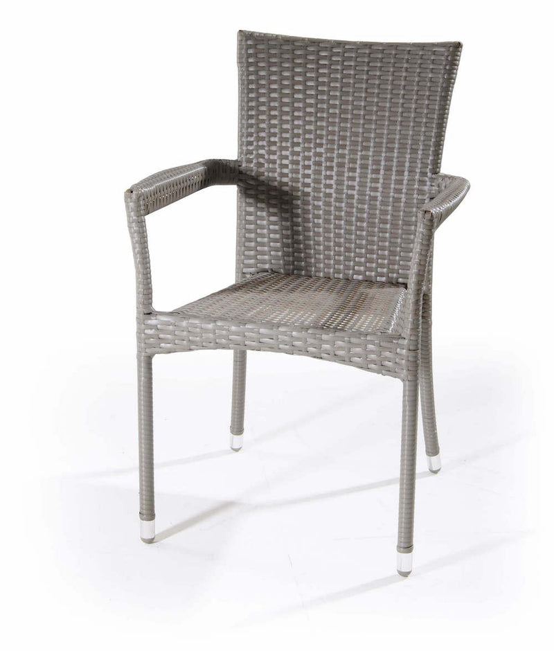 Sedia da Giardino in Polyrattan Grigio Bertozzi Lampedusa