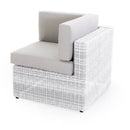 Poltrona Angolare da Giardino in Polyrattan Bianco Bertozzi Diletta