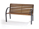 Panchina da Giardino 2 Posti in Metallo e Legno Bertozzi New York