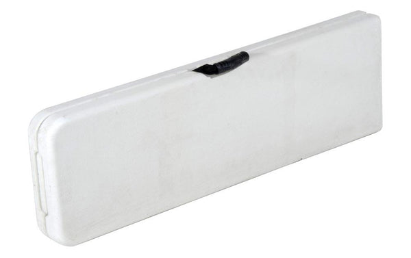 sconto Bertozzi Klappbare Bank für die Gastronomie aus Stahl und weißem Kunststoff