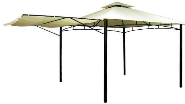 Gartenpavillon 3.3X3.3M Metallstruktur Naturstoff Bertozzi Antigua online
