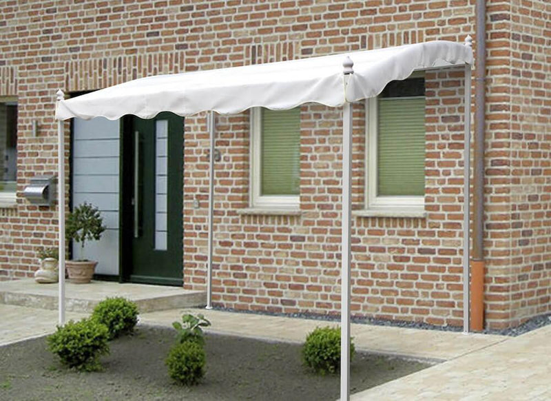 Pergola Gazebo da Giardino 2X3M Struttura in Metallo Telo Bianco Bertozzi Pergola