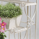 Fioriera a Scala da Terrazzo in Ferro Colore Avorio Bertozzi Flower House