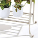 Fioriera da Terrazza con Vaso in Ferro Colore Avorio Bertozzi Flower House