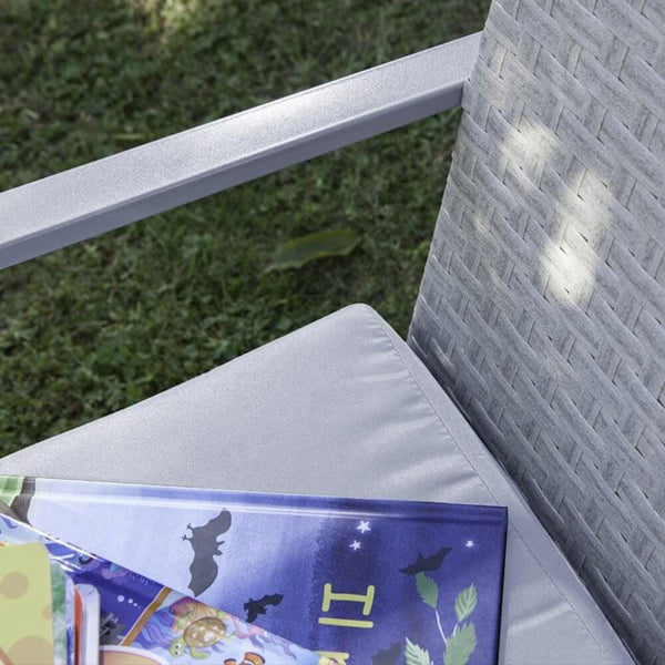 prezzo Garten Lounge Set Sofa Tisch 2 Sessel aus weißem Polyrattan Bertozzi Leda