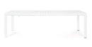 Tavolo Allungabile da Giardino 100x180/240x77.5 cm in Alluminio Kiplin Bianco