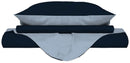 Copripiumino con Sacco e Federe Doubleface Blu Scuro\/Azzurro Varie Misure