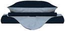 Copripiumino con Sacco e Federe Doubleface Blu Scuro\/Azzurro Varie Misure