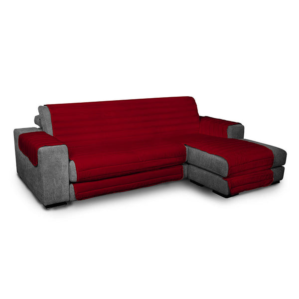 prezzo Gesteppter Sofabezug aus Mikrofaser mit rechter Halbinsel Bordeaux