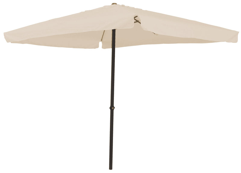 Ombrellone Quadrato da Giardino 3x3 m Palo Ø48 mm Struttura in Acciaio Esterno Écru