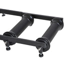 Rullo Bici Allenamento Lunghezza regolabile Nero 49x16x82-130 cm 