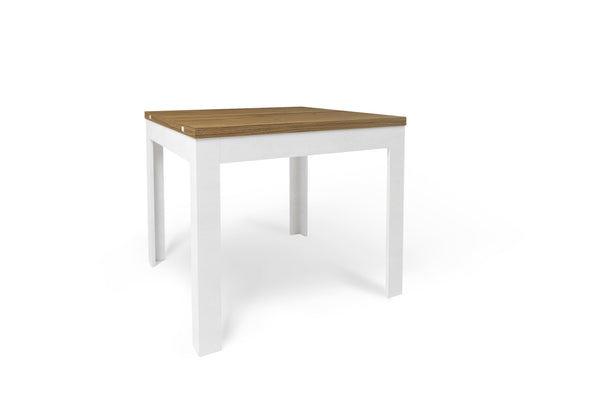 sconto Tavolo Allungabile 90/180x90x75 cm Noce Stelvio e Ossido Bianco