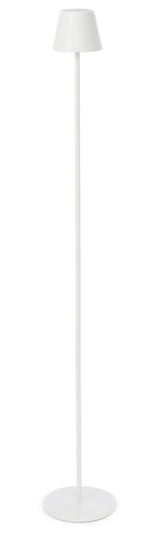 sconto Lampada da Terra a Led  Ø17x115 cm in Metallo Etna Bianca