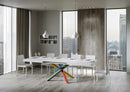 Tavolo Allungabile 160-264x90x77 cm Volantis Bianco Frassino