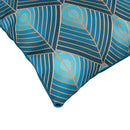Set 3 Cuscini Decorativi 45x45 cm in Poliestere VdE Tivoli 1996 Vetiver Ottanio