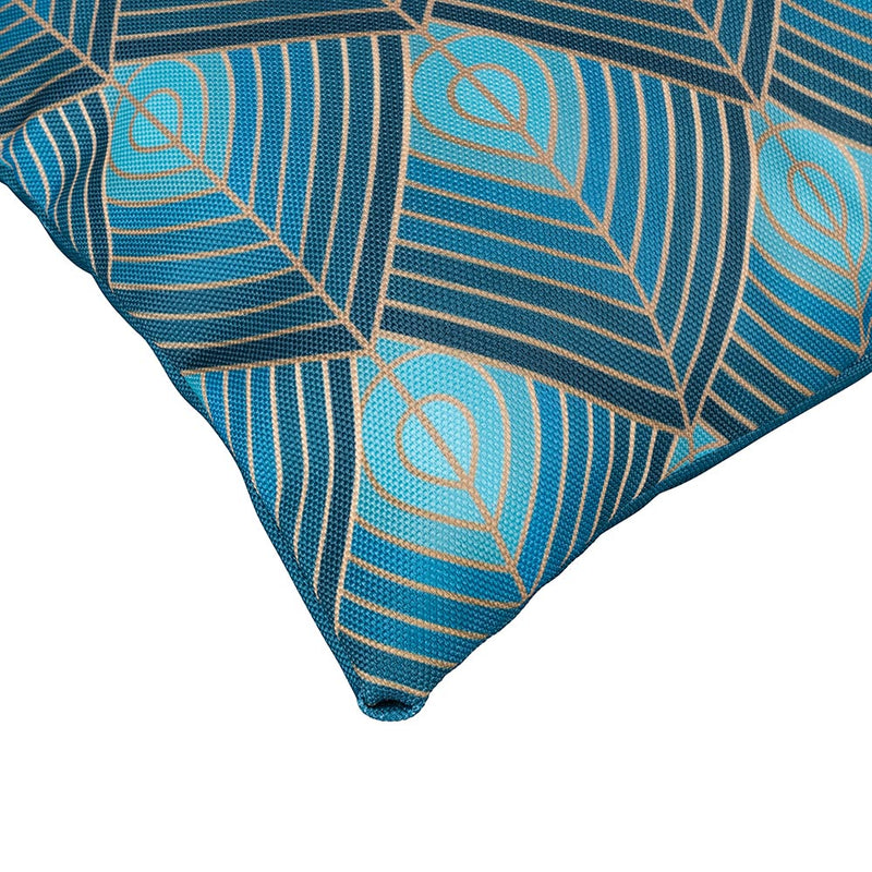 Set 3 Cuscini Decorativi 45x45 cm in Poliestere VdE Tivoli 1996 Vetiver Ottanio