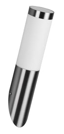 Applique da Esterno Attacco E27 in Acciaio  Nichel Satinato 