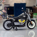 Moto Elettrica per Bambini Cruiser Acceleratore a Manubrio 12V 7Ah Nero         