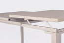 Tavolo Allungabile da Esterno 180-240x90 cm in Acciaio e HDPE Sarita Tortora  