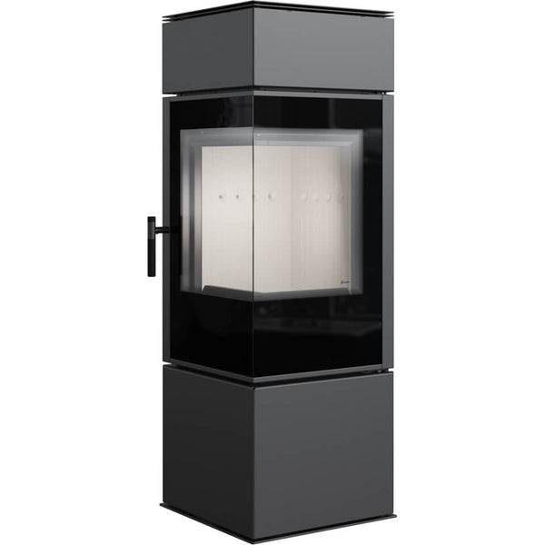 prezzo Kaminofen 5,5/10KW in Stahl Flig Stanton Black