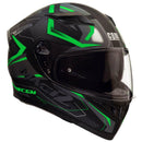 Casco Integrale per Scooter Visiera Lunga CGM Tampere Mach 2 316G Verde Fluo Opaco XS - (53-54 cm)