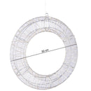 Ghirlanda Natalizia 3D in Metallo con 1440 Luci LED Diametro 50 cm da Appendere