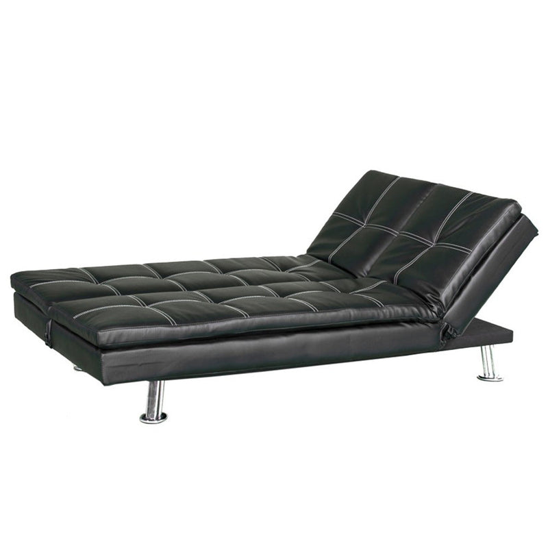 Divano Letto Prontoletto Bologna Rivestimento in Similpelle Nero