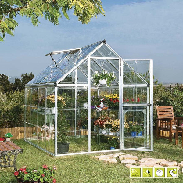 Aluminium-Gartengewächshaus Rama Doritis Maxi Polycarbonat-Platten prezzo