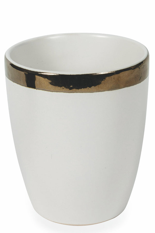 Set mit 6 Wassergläsern aus Steinzeug 330 ml Villa d'Este Home Tivoli White Naima sconto