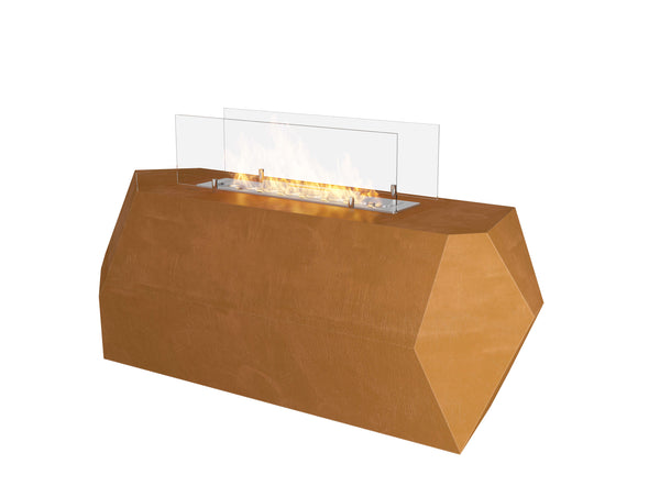 acquista Bioethanol Bodenkamin 110x45 cm Incorten Klein Braun